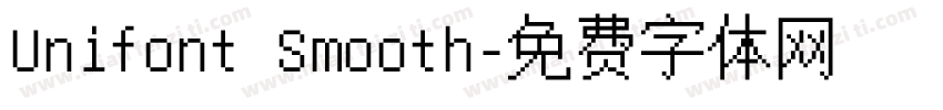 Unifont Smooth字体转换